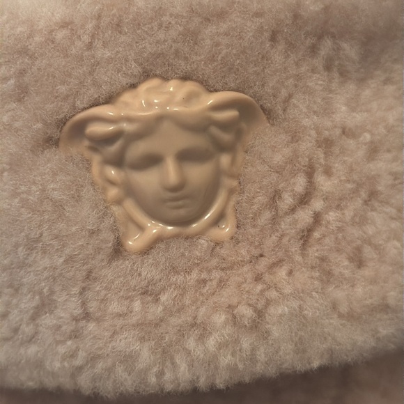 Versace Medusa faux fur mules -Authentic - Picture 8 of 12